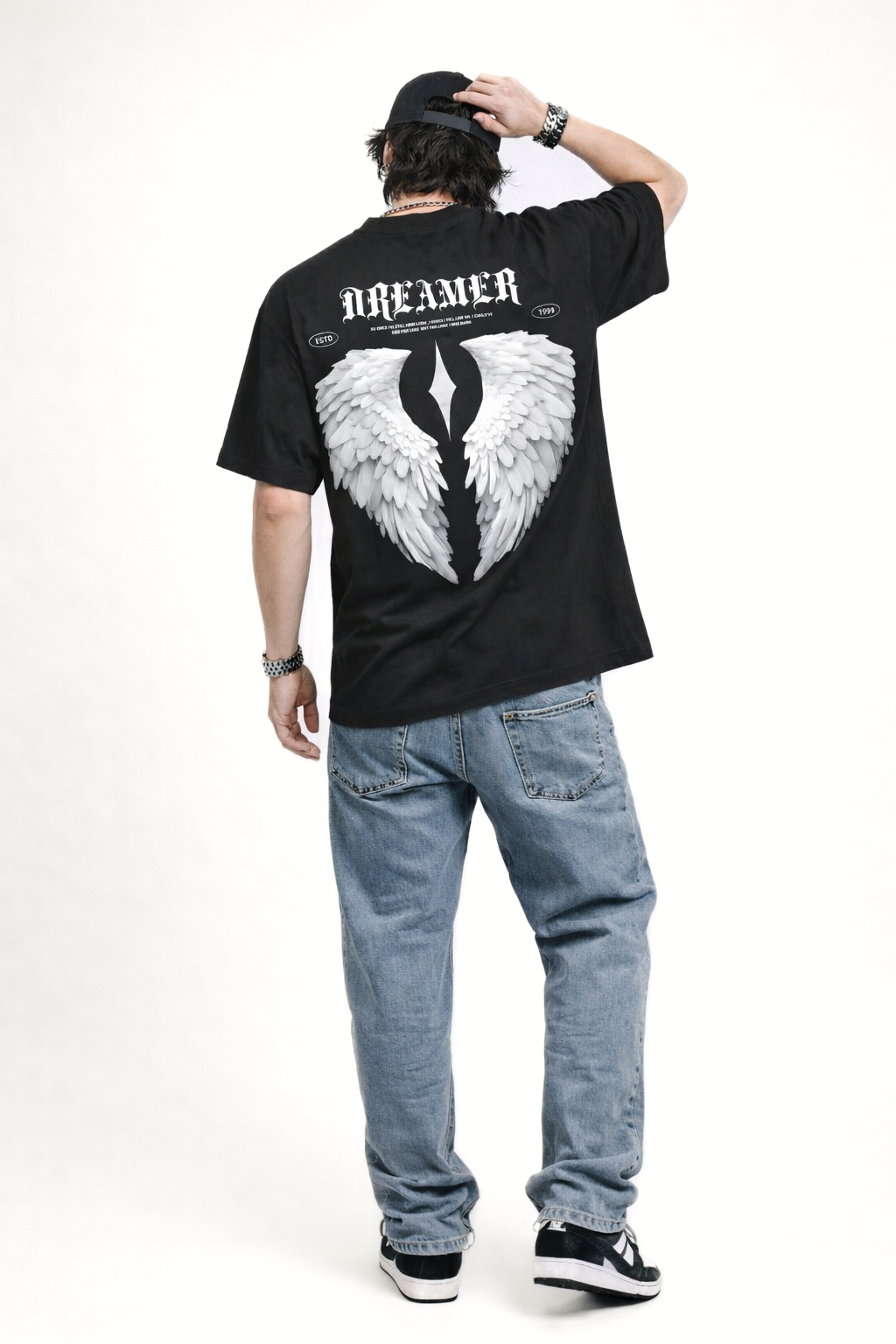 Dreamer Wings Oversized cotton Tee