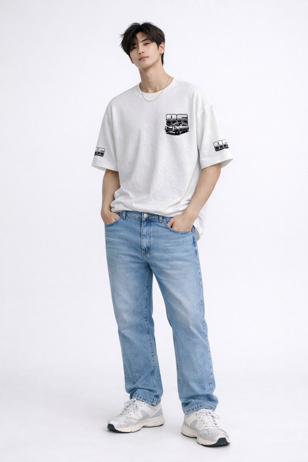 Midnight Drift Oversized Cotton Tee