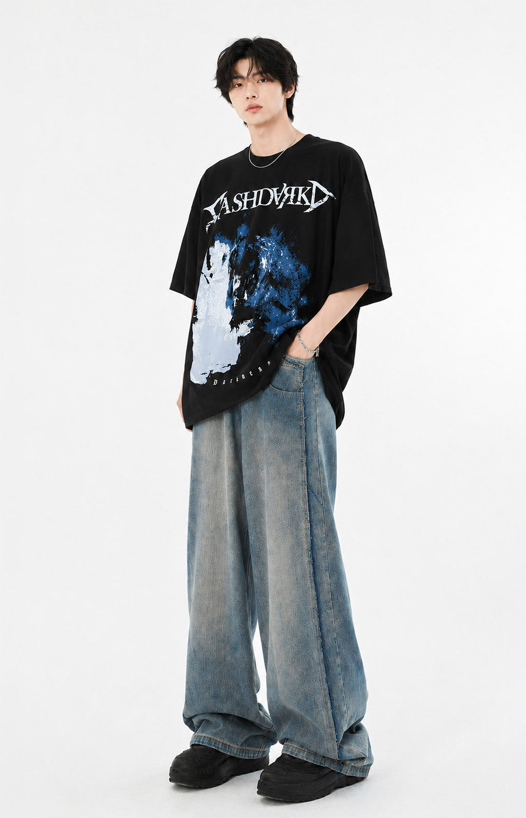 Eclipse Noise cotton Oversized Tee