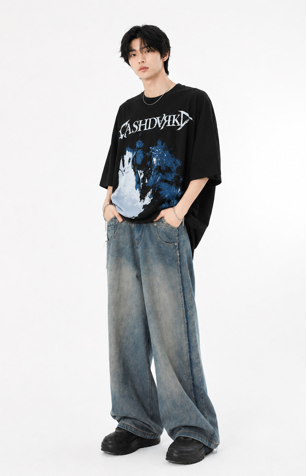 Eclipse Noise cotton Oversized Tee