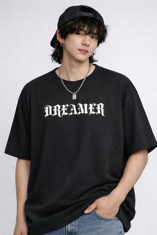Dreamer Wings Oversized cotton Tee