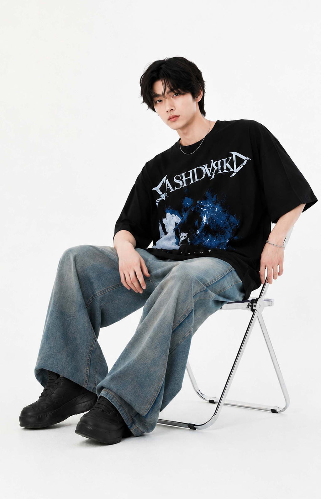 Eclipse Noise cotton Oversized Tee