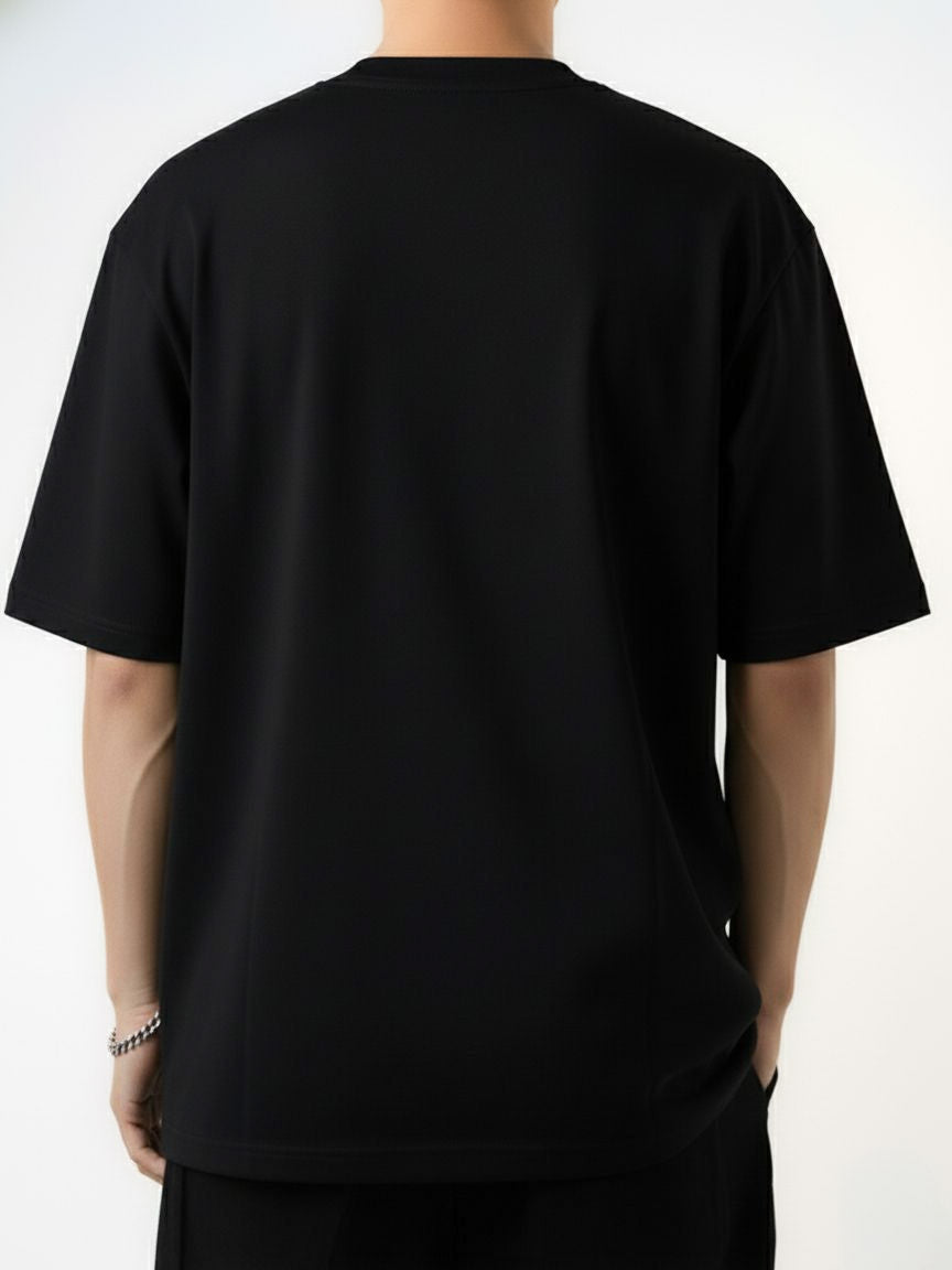 Ruthless Oversized Cotton black T-shirt