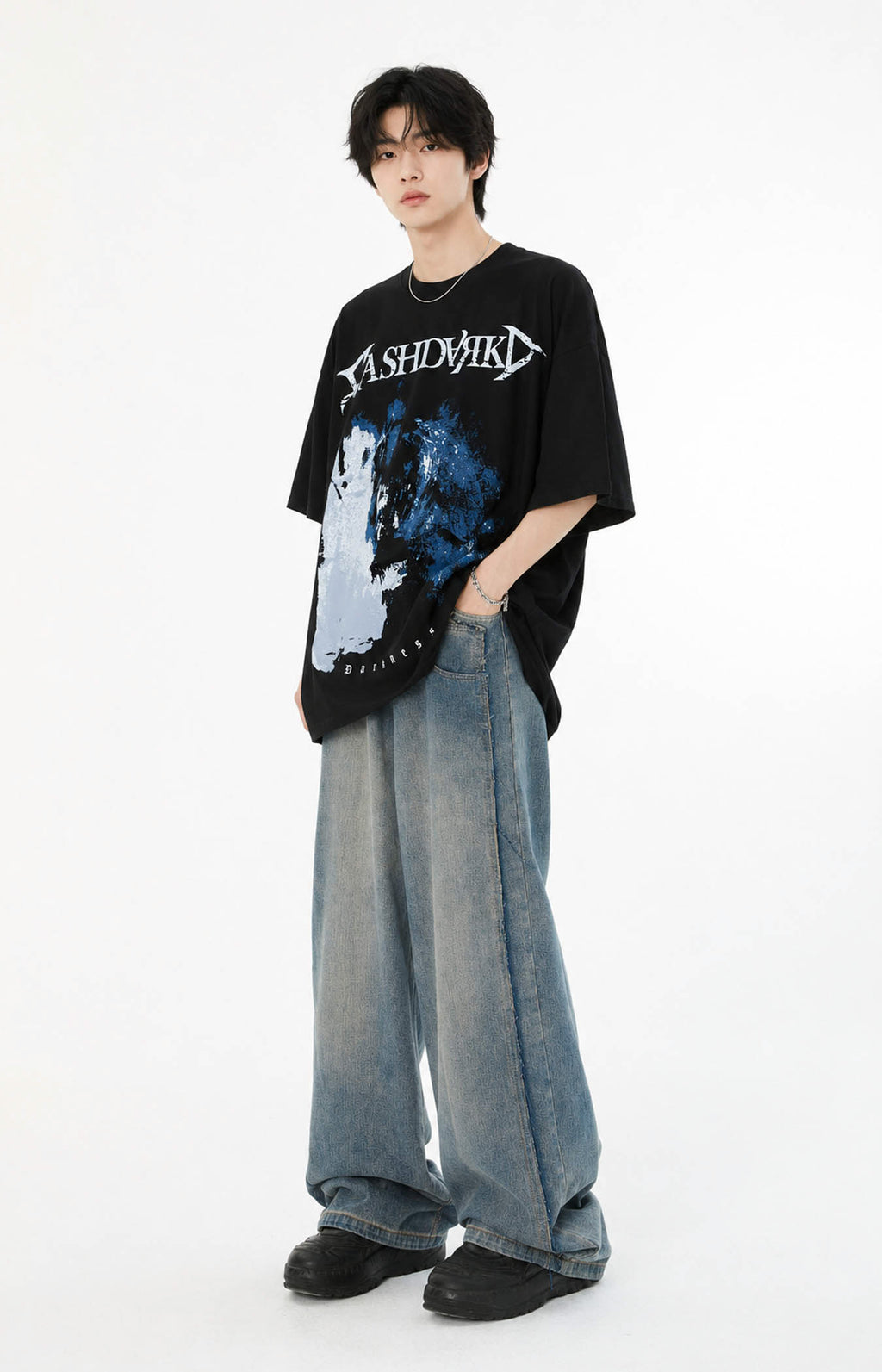 Eclipse Noise cotton Oversized Tee