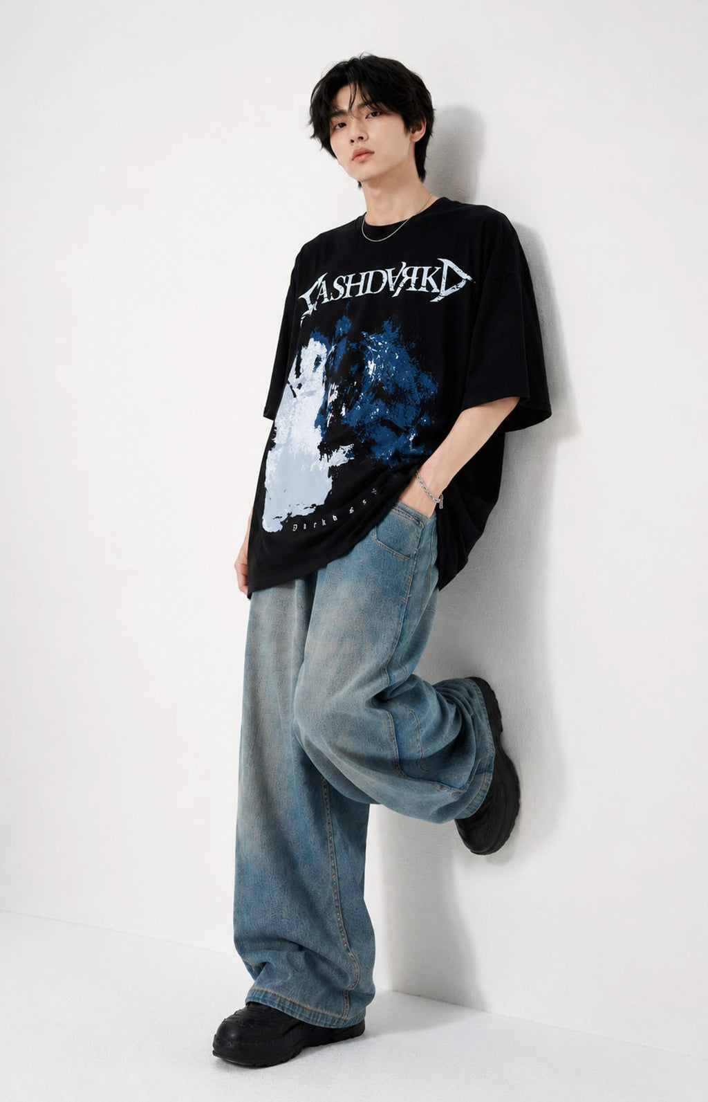Eclipse Noise cotton Oversized Tee