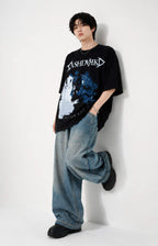 Eclipse Noise cotton Oversized Tee
