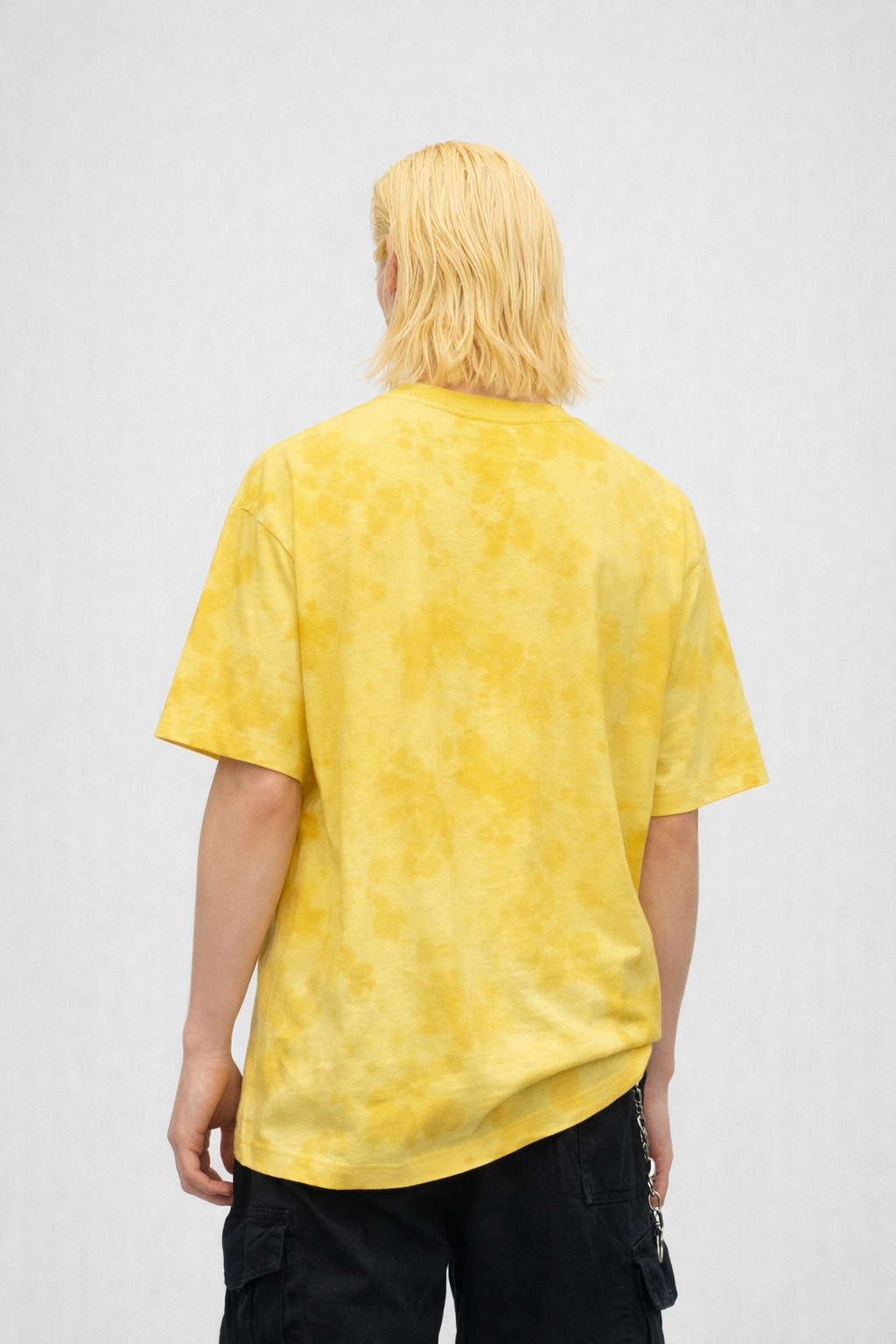 Yellow Tie-Dye Oversized Cotton T-Shirt